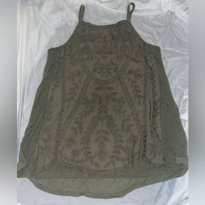 REWIND Green floral tank
